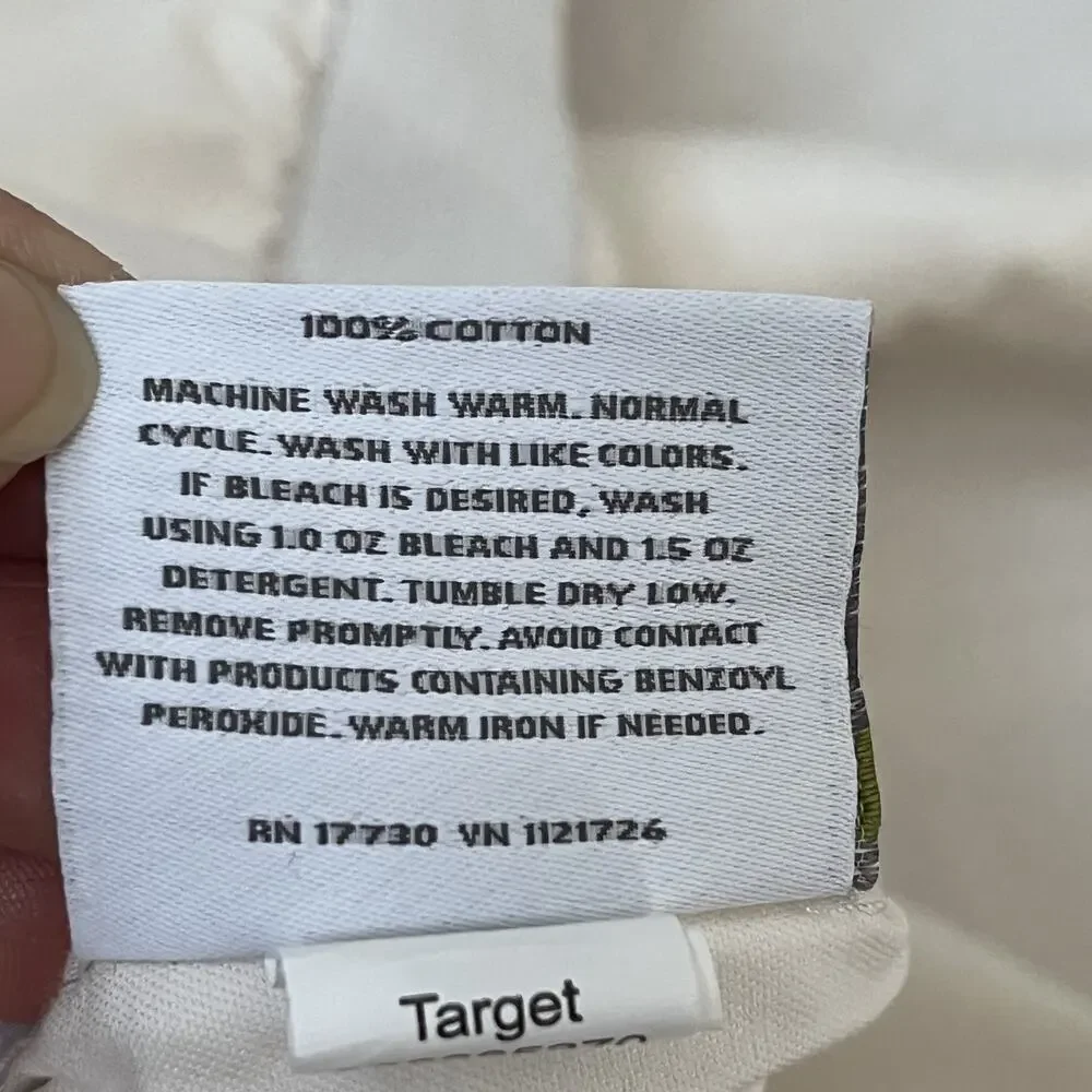 Threshold Dotted Bronze Twin XL Size Flat and Fitted Sheet Set 100% Cotton